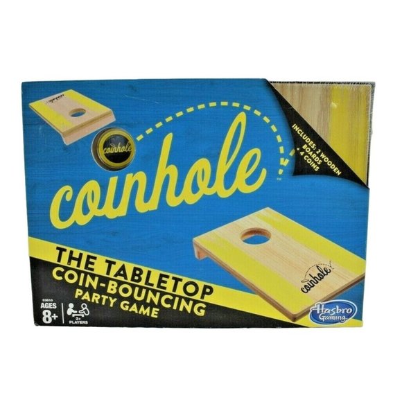Hasbro Gaming Coinhole Tabletop Coin Bouncing Party Game C3810 (New) - Picture 2 of 7
